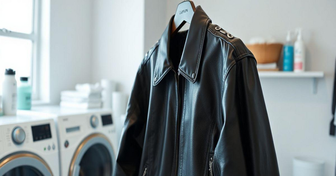 Cuidados com a Jaqueta de Couro na Lavanderia