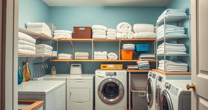 Lavanderia: Dicas Pr&aacute;ticas para Organizar e Otimizar Seu Espa&ccedil;o