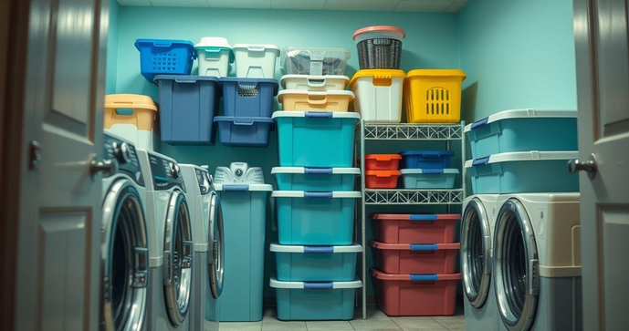 Caixas Plásticas para Lavanderia: Como Organizar de Forma Prática