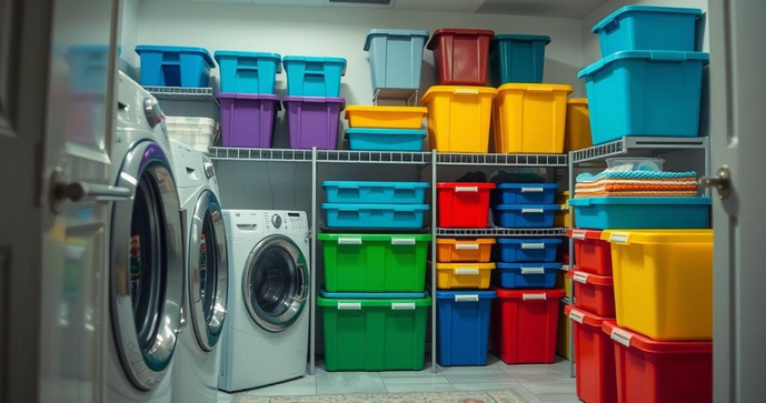 Caixas Pl&aacute;sticas para Lavanderia que Facilitam a Organiza&ccedil;&atilde;o