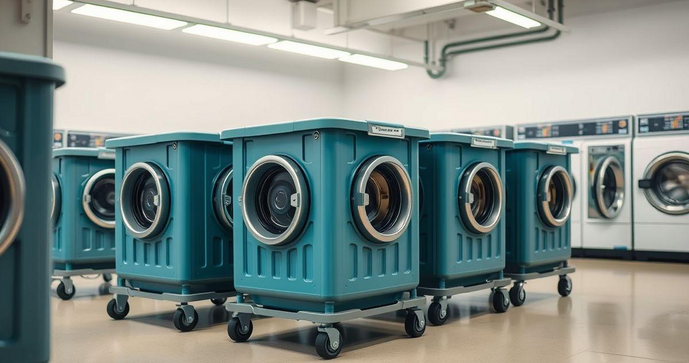 Carros para lavanderia: Como escolher o modelo ideal para otimizar seu espaço