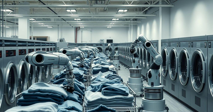 Como Implementar uma Lavanderia Industrial Automatizada para Aumentar a Efici&ecirc;ncia