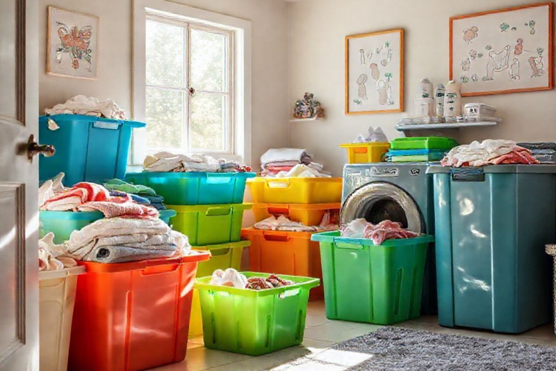 Caixas Plásticas para Lavanderia: Organização Prática
